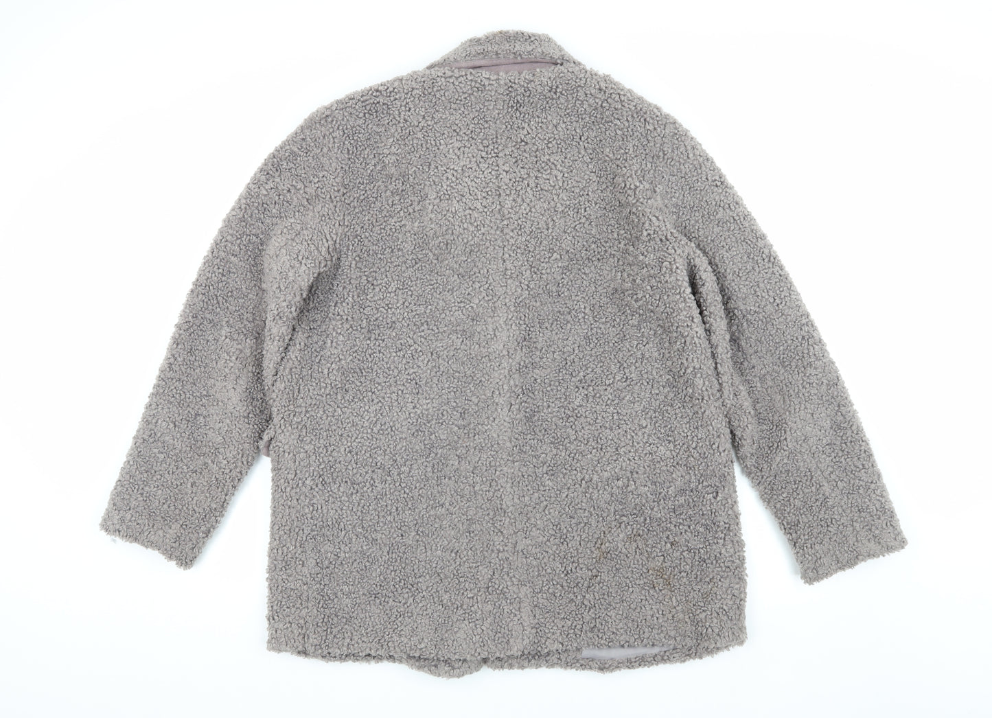 ICHI Grey Women's Basic Jacket, Size M, Collared