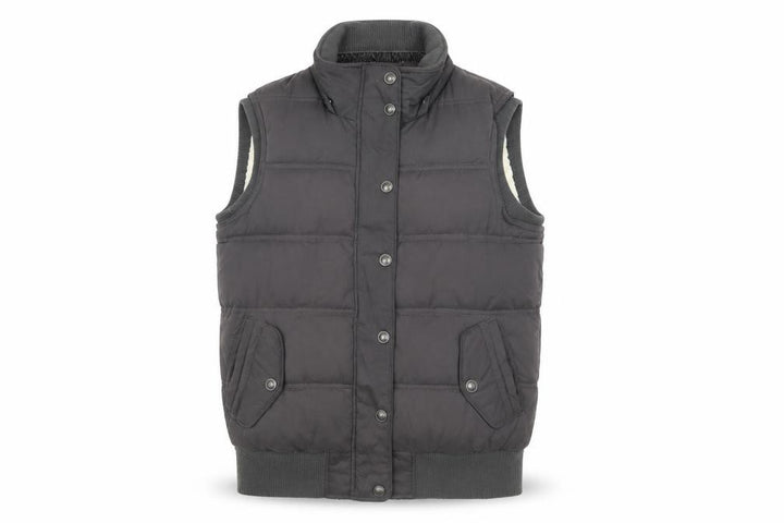 FatFace Women's Black Puffer Waistcoat Size 12 Regular Fit