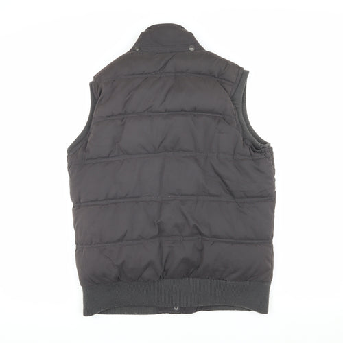 Fat Face Women's Black Puffer Waistcoat Size 12 Regular Fit
