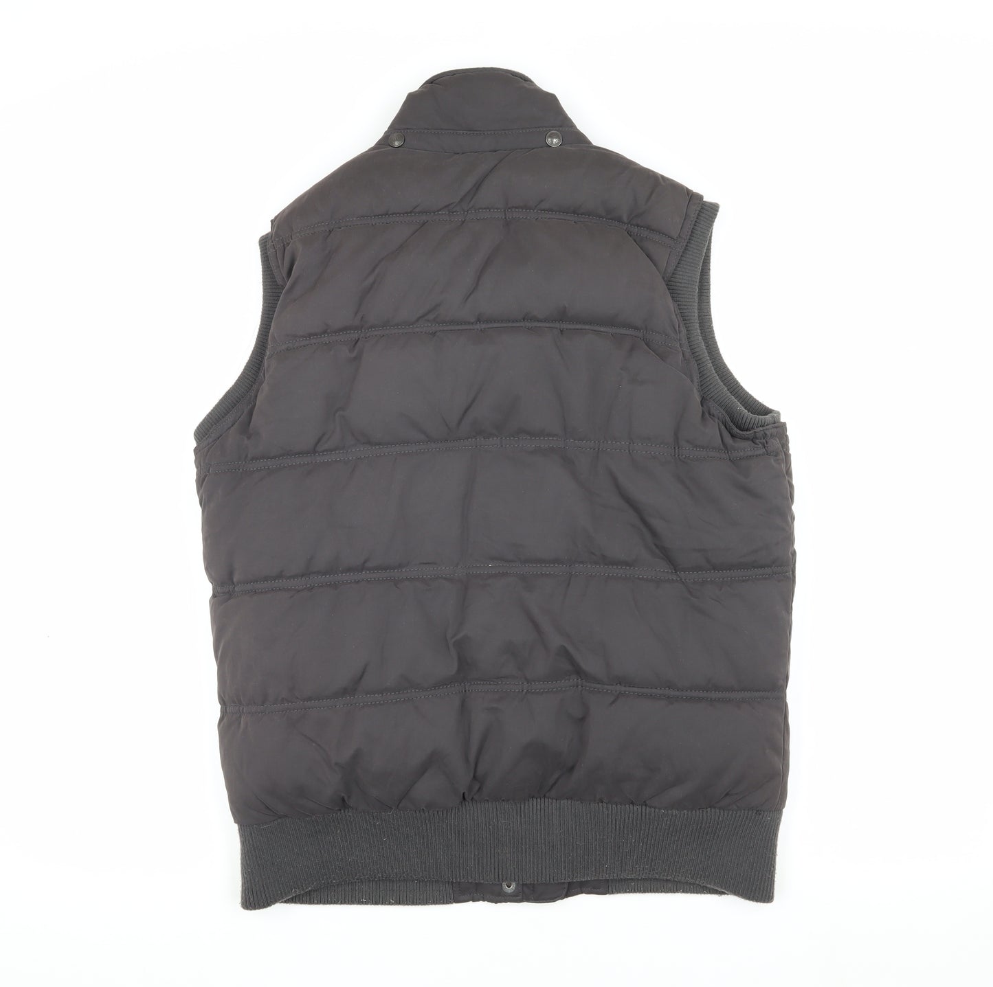 Fat Face Women's Black Puffer Waistcoat Size 12 Regular Fit