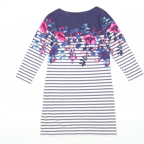 Joules Women's Multicoloured Floral Shift Dress Size 10
