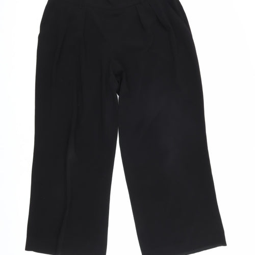 Katherine Barclay Women's Black Wide-Leg Trousers