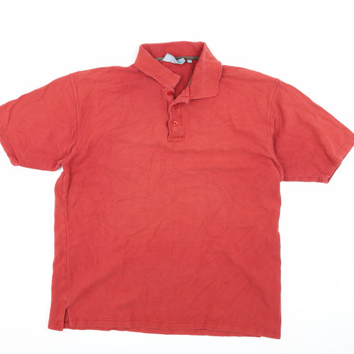 Greenwoods Escape Men's XL Red Cotton Polo Shirt