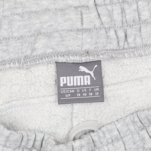 Puma Men's Grey Joggers, Size S, Sporty Fleece Trousers