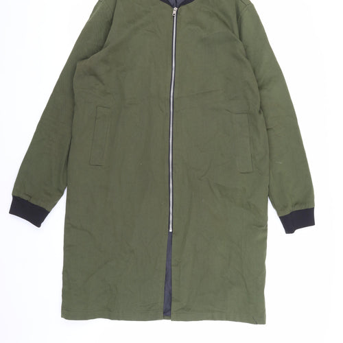 Boohoo Man Green L Bomber Jacket for Men, Casual & Stylish
