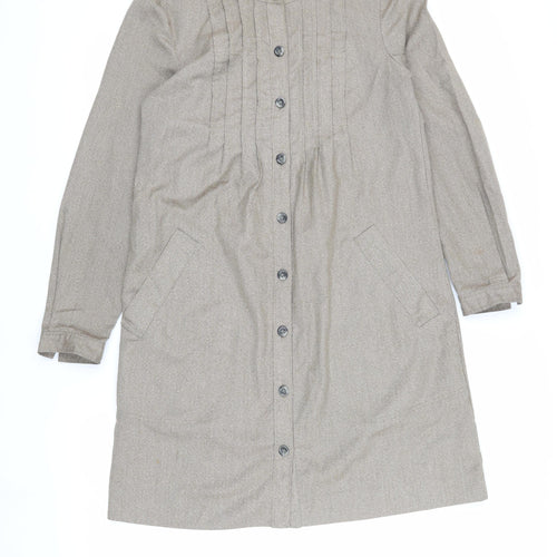 Gap Women's Beige Shirt Dress Size 8 - Autumn Casual Wear