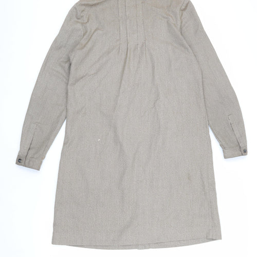 Gap Women's Beige Shirt Dress Size 8 - Autumn Casual Wear