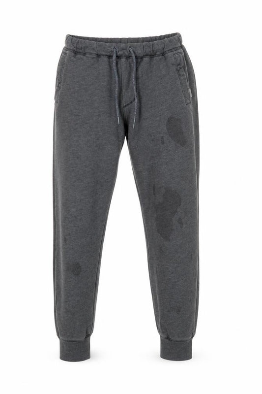 Front view of Hollister Men's Grey Joggers, size S, Fleece Activewear