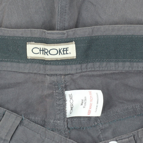 Cherokee Men's Grey Cargo Shorts - M, 91 cm - Casual Wear