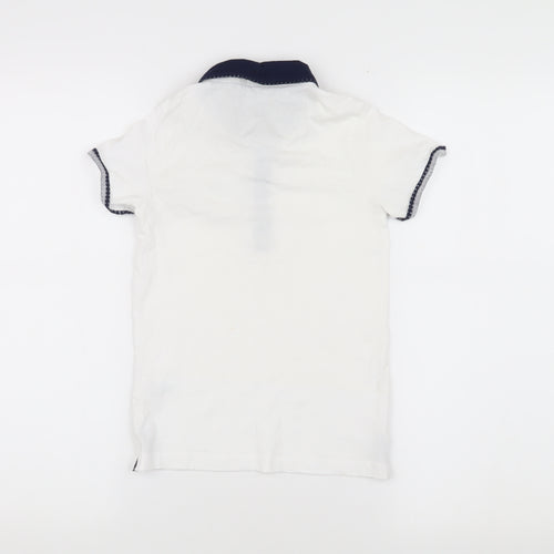 URBN-DEPT Boys' White Polo Shirt, Size 7 Years, Cotton, Casual