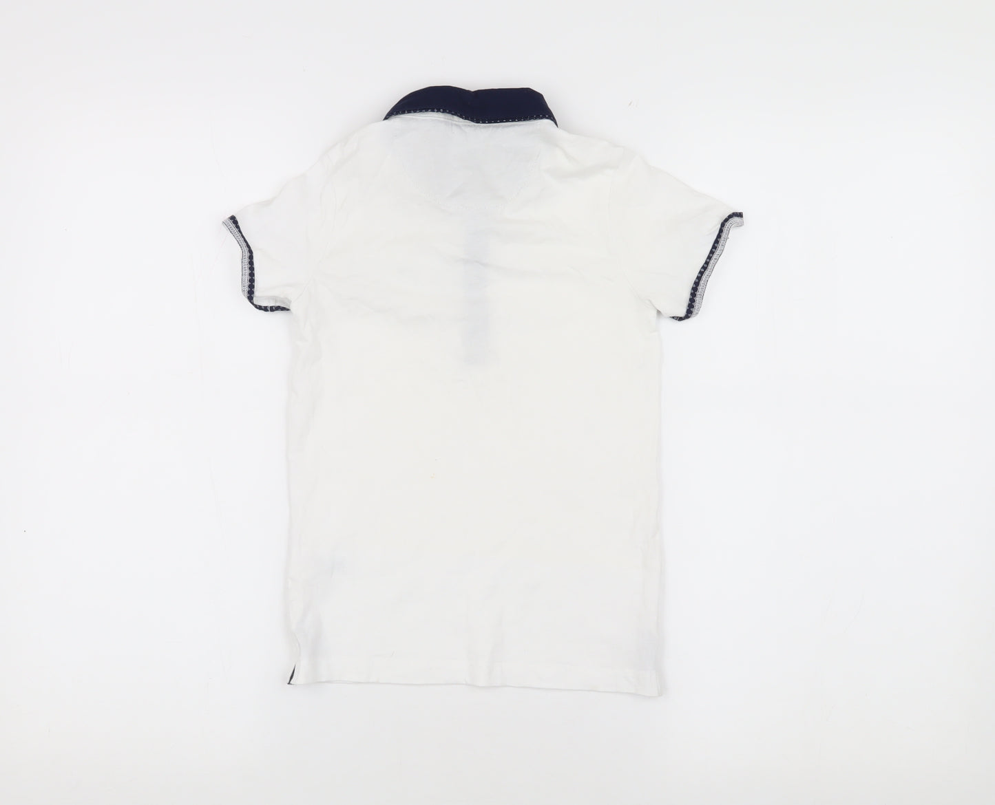URBN-DEPT Boys' White Polo Shirt, Size 7 Years, Cotton, Casual