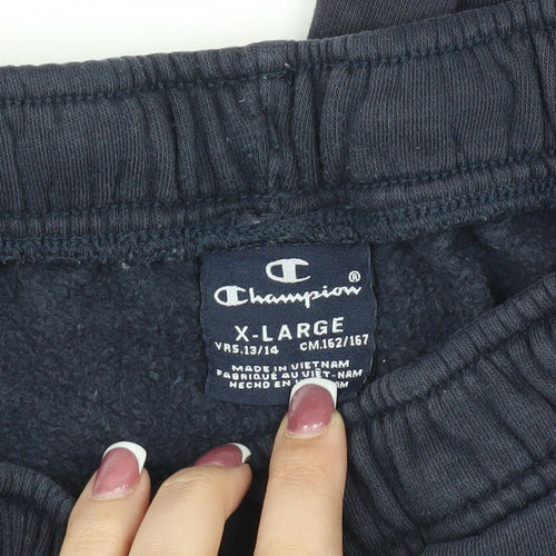 Champion Boys Black Jogger Trousers XL - Perfect for School