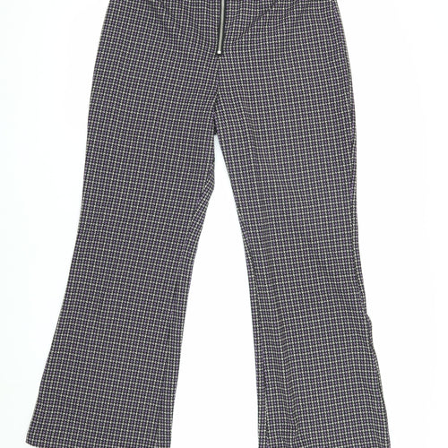 Monki Women's Multicoloured Flared Trousers M