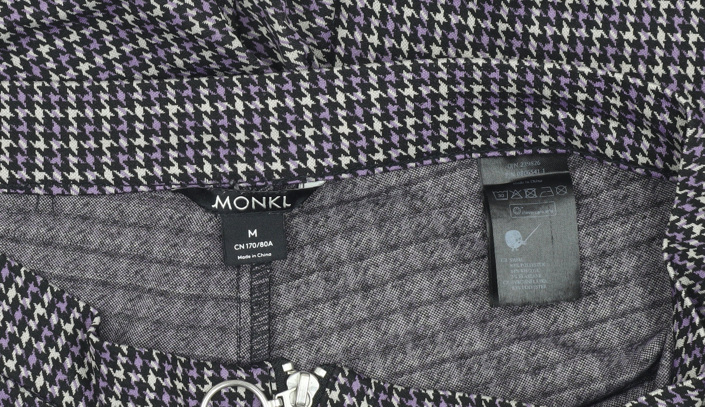 Monki Women's Multicoloured Flared Trousers M