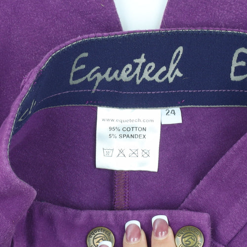 Equetech Women's Purple Straight Trousers