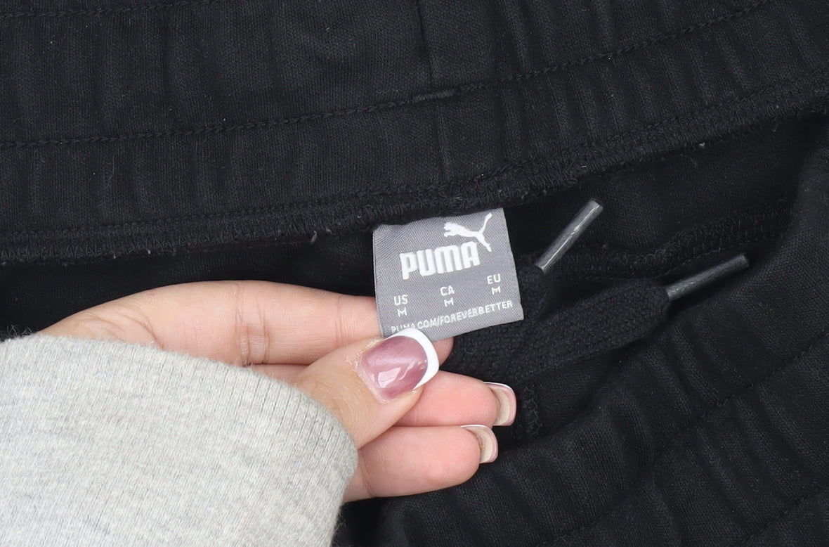 Puma Men's Black Jogger Trousers, Size M, Athletic Style