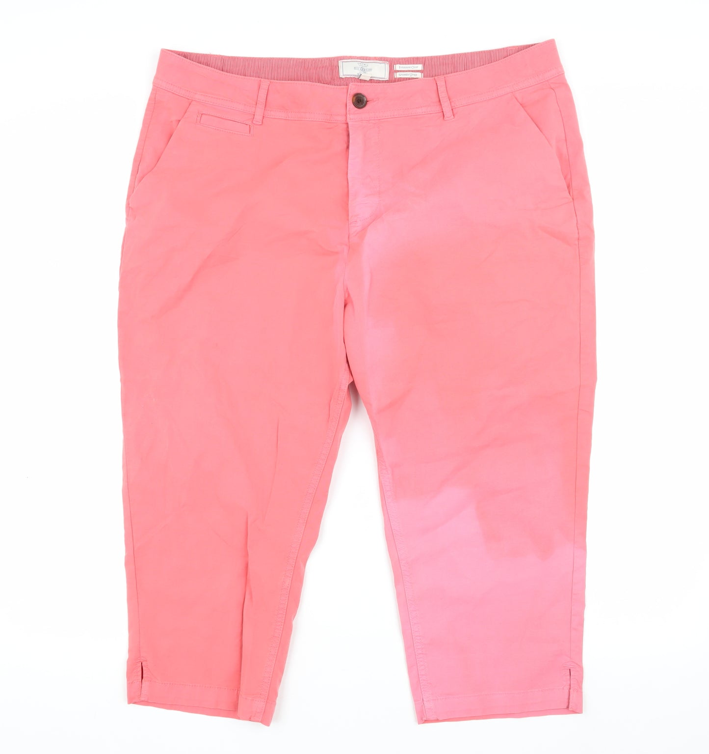 FatFace Pink Cropped Trousers - Women Size 18