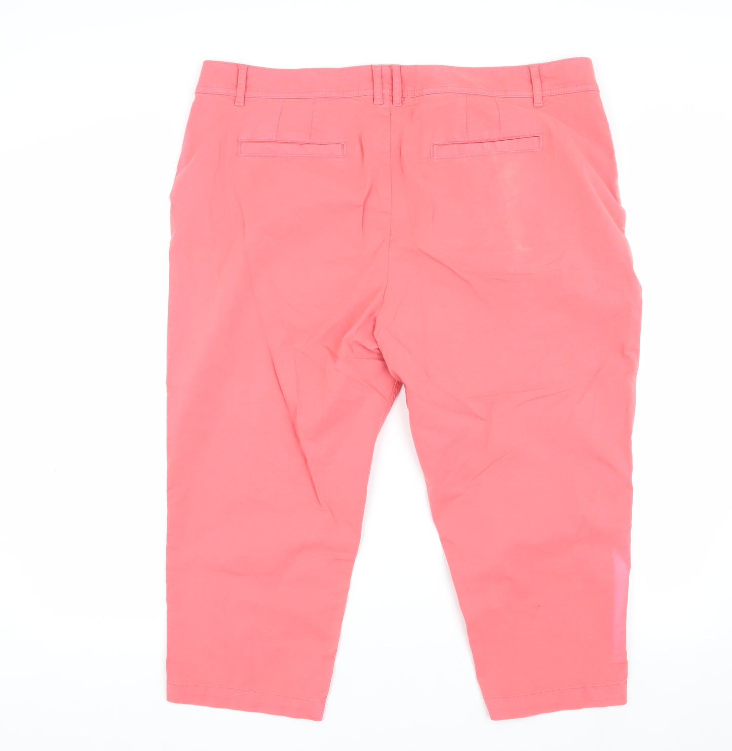 FatFace Pink Cropped Trousers - Women Size 18