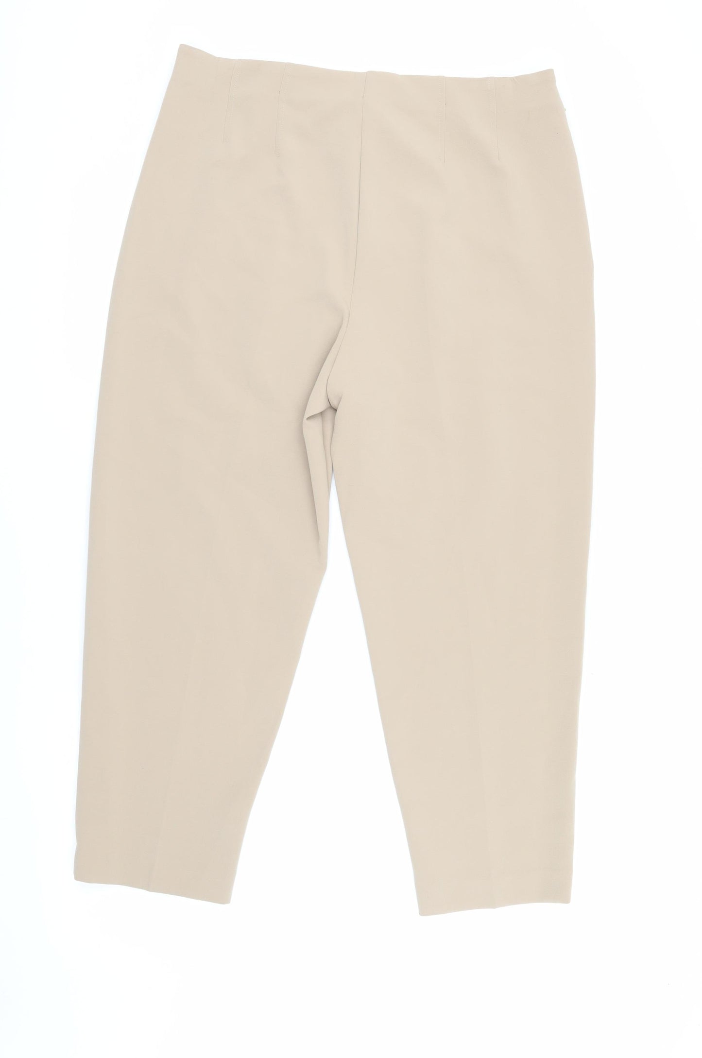 Marks and Spencer Women's Beige Ankle Trousers Size 16