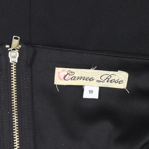 Cameo Rose Women’s Black Bodycon Dress Size 18