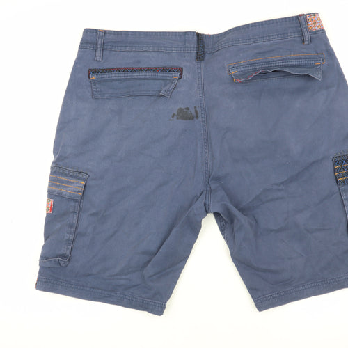 Joe Browns Men's Blue Cargo Shorts Size 38