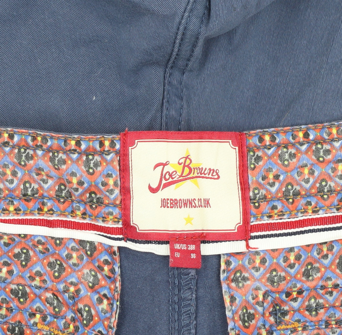 Joe Browns Men's Blue Cargo Shorts Size 38