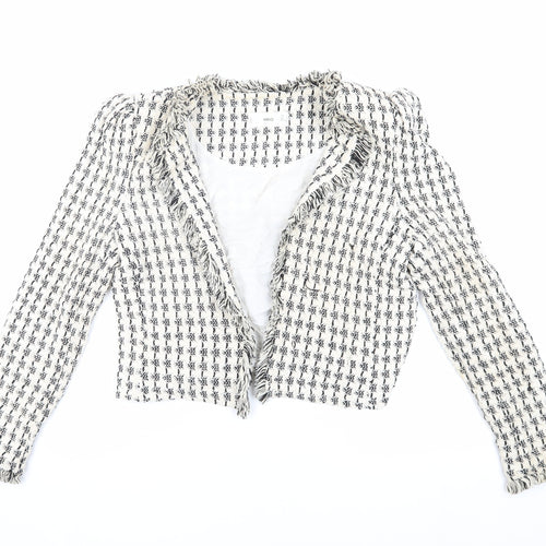 MNG Women's Multicoloured Bouclé Blazer, Size S