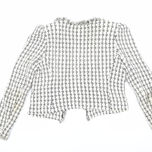 MNG Women's Multicoloured Bouclé Blazer, Size S
