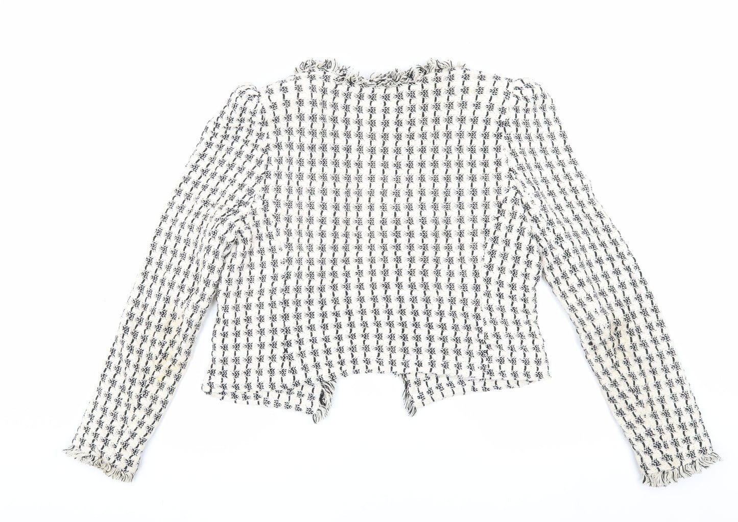 MNG Women's Multicoloured Bouclé Blazer, Size S