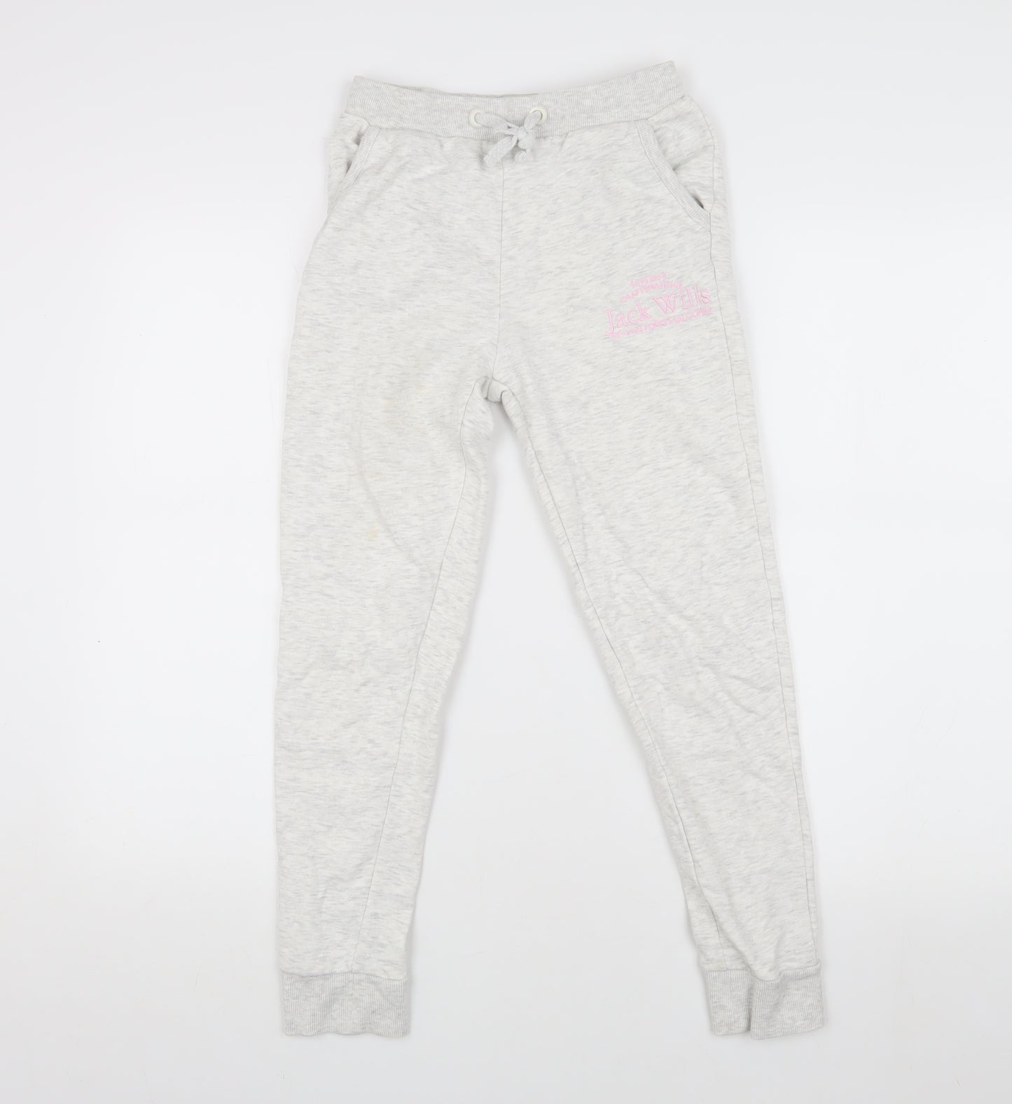 Jack Wills Girls Grey Jogger Trousers 9-10 Years - Casual