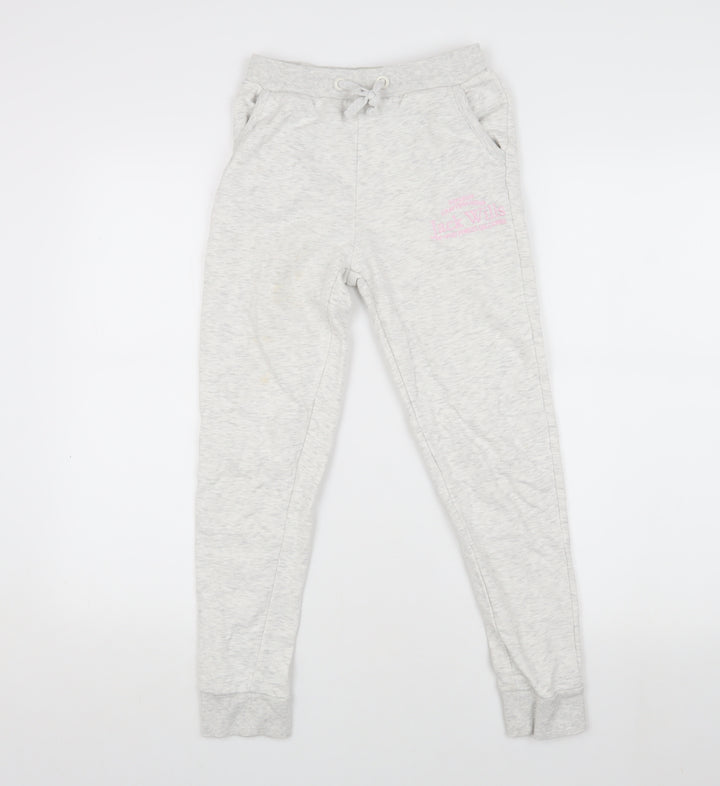 Jack Wills Girls Grey Jogger Trousers 9-10 Years - Casual