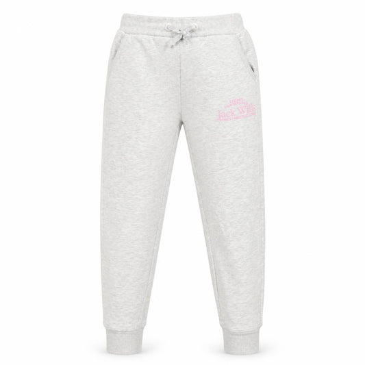 Front view of Jack Wills girls’ grey jogger trousers 9-10 years - casual