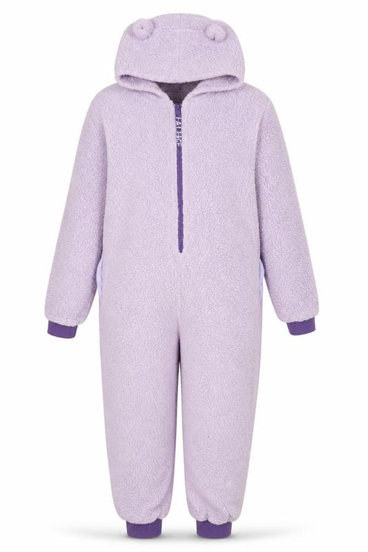 Fat Face Girls Purple Hooded Fleece One Piece 12-13 Years