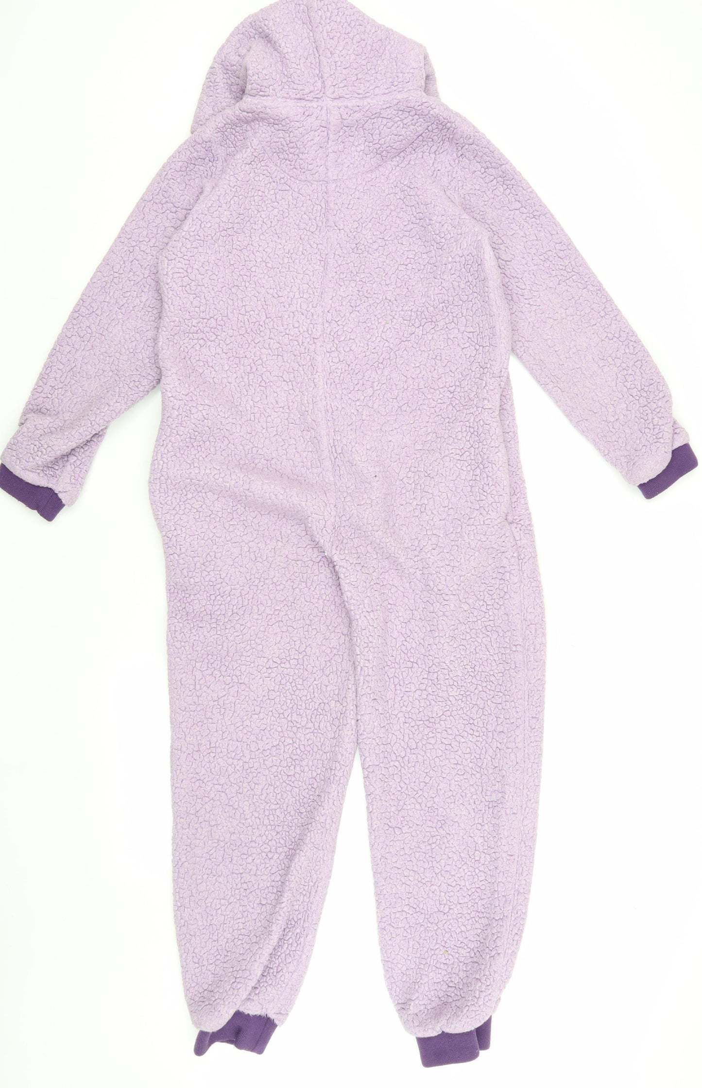Fat Face Girls Purple Hooded Fleece One Piece 12-13 Years