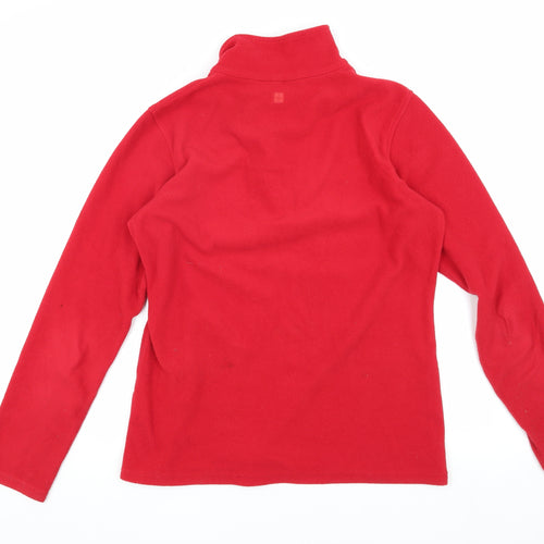 Mountain Warehouse Men's Red Medium 1/4 Zip Fleece Sweatshirt