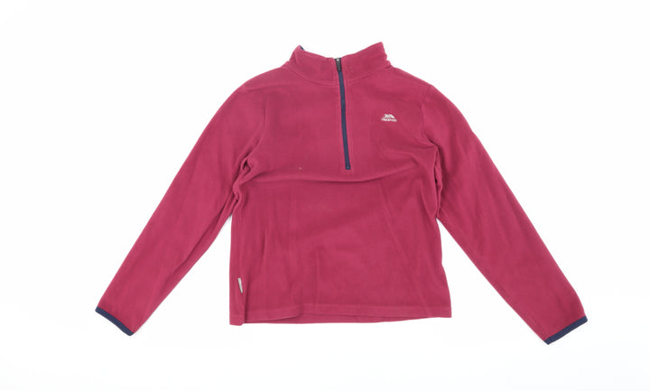 Trespass Girls Pink Fleece Pullover Sweatshirt 9-10 Years