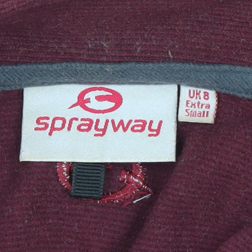 Sprayway Women's XS Red Fleece 1/2 Zip Sweatshirt