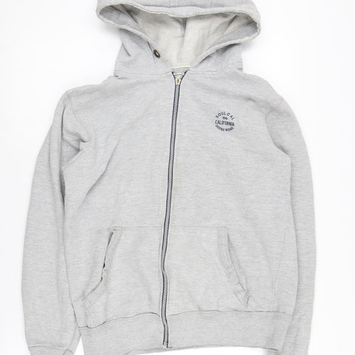 Soulcal Men's Grey Full Zip Hoodie M