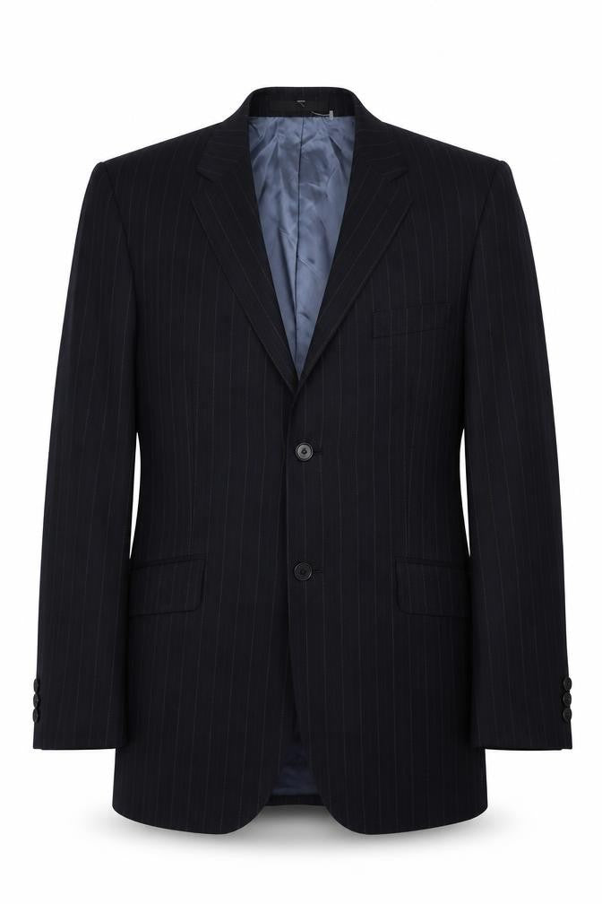 Front view of Karl Jackson Men's Blue Blazer 40 Regular Fit