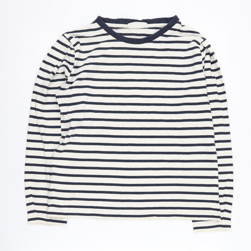 MNG Women's Multicoloured Striped T-Shirt - Size 12