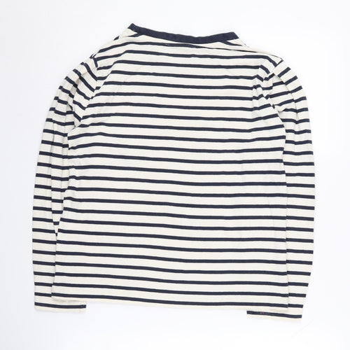 MNG Women's Multicoloured Striped T-Shirt - Size 12