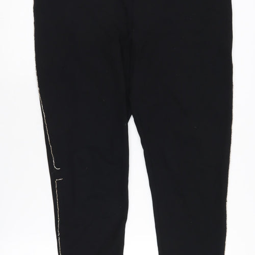 Marks and Spencer Women's Black Rhinestone Leggings, Size 18