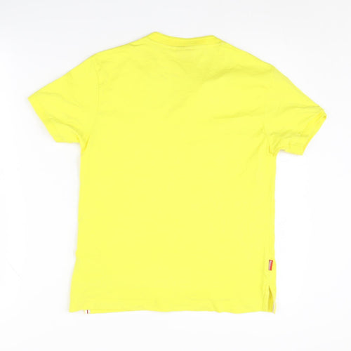 Slazenger Boys Yellow V-Neck T-Shirt, 9-10 Years, Casual Basic