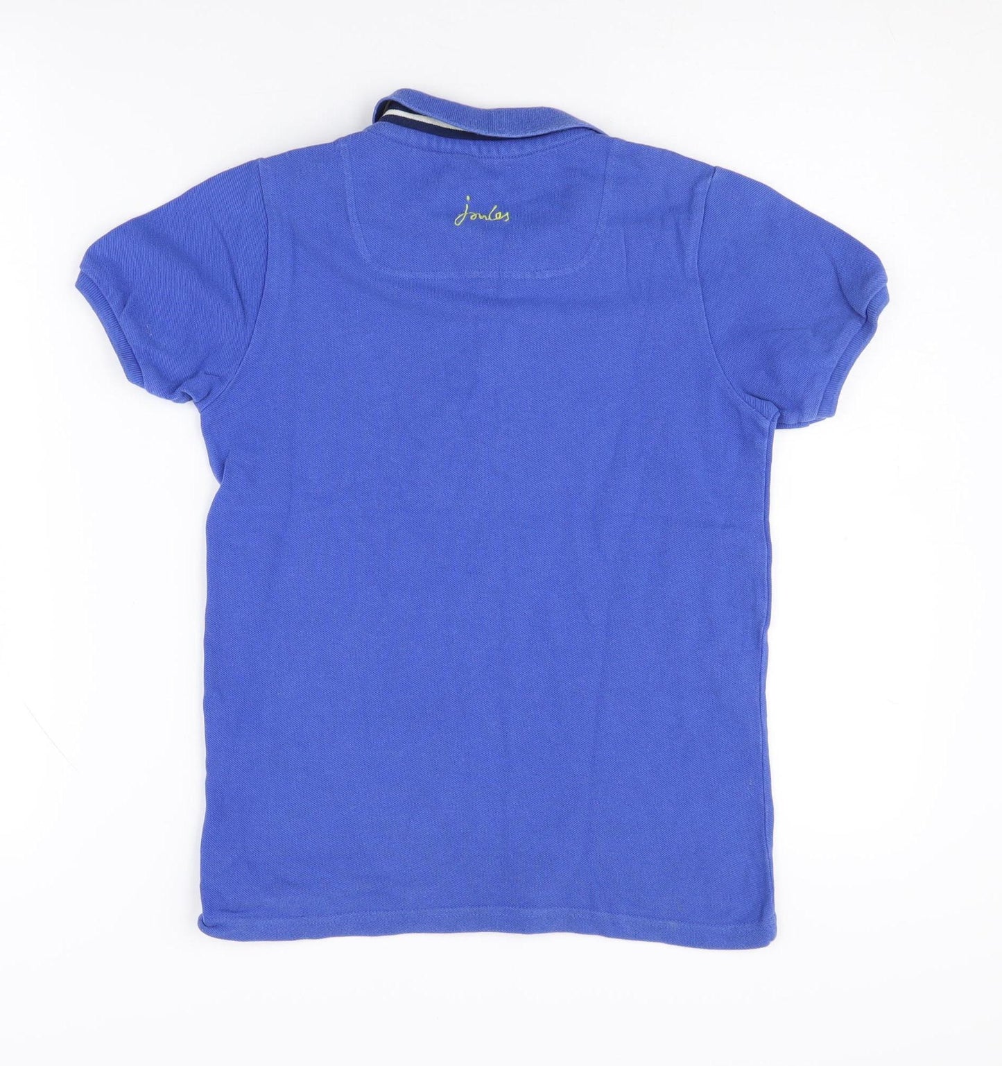 Joules Boys Blue Polo Shirt 9-10 Years Cotton Casual