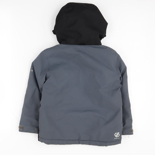 Dare 2b Boys Black Grey Colourblock Puffer Jacket 3-4 Years