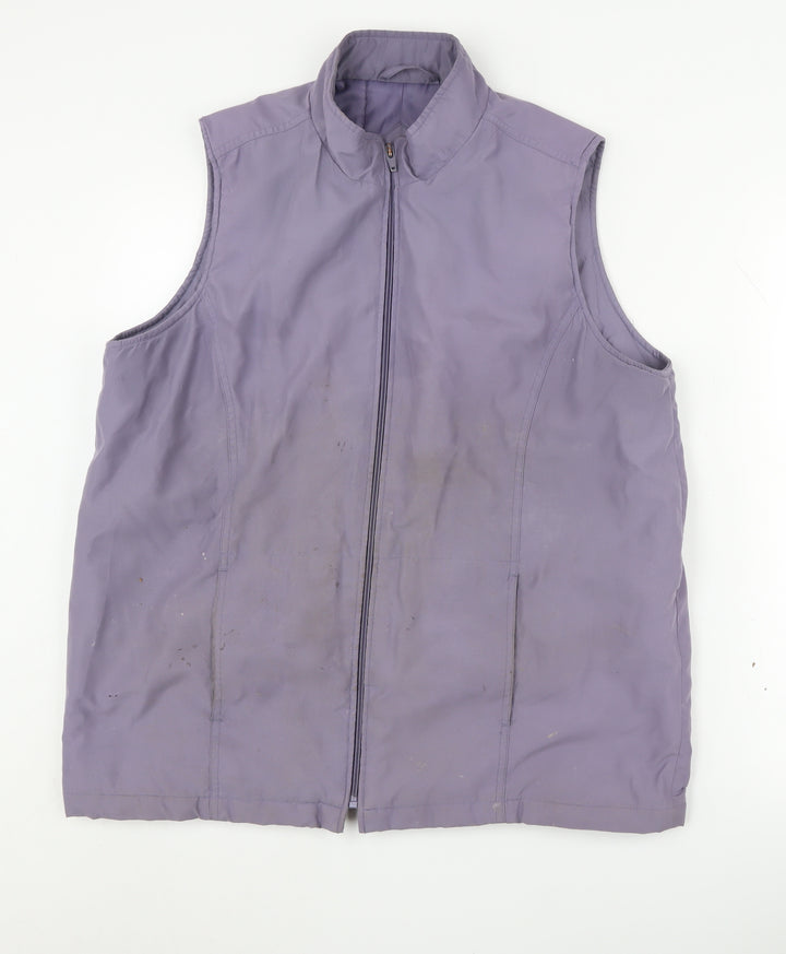 EWM Women's Purple Polyester Waistcoat M
