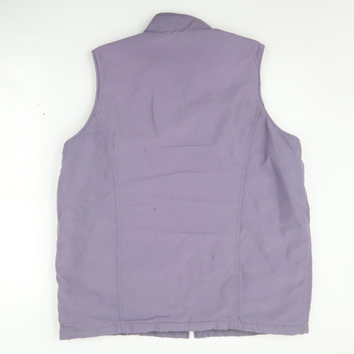 EWM Women's Purple Polyester Waistcoat M