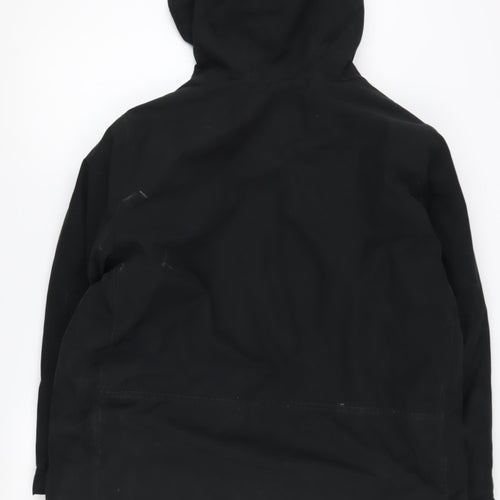 GAP Men's XL Black Parka Jacket, Hooded, Mid-Length