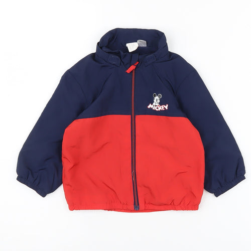 H&M Mickey Mouse Red & Blue Baby Jacket 12-18M