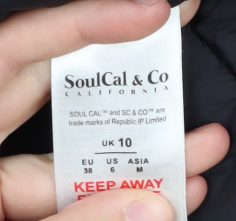 SoulCal & Co Women's Black Puffer Jacket Size 10